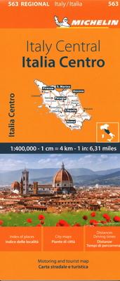 Michelin Map Italy: Central Map 563