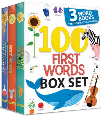 My First Library 100 Words Book Set: 3 Early Learning Board Books for Toddlers Includes 100 First Words, 100 First Animals & 100 First Words for Your Subscription