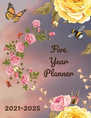 Five Year Planner 2021-2025: Plan and Organize your Time, 60 Months Calendar