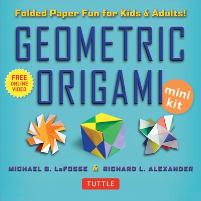 Geometric Origami Mini Kit: Folded Paper Fun for Kids & Adults! This Kit Contains an Origami Book with 48 Modular Origami Papers and Instructional