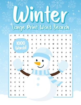 Winter Word Search for Adults: Word Find Book, Word Searches Book for Adults, Large Print Word Search