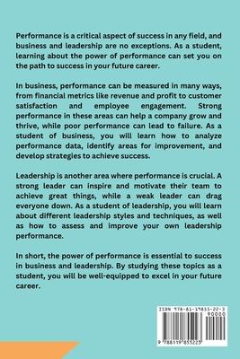 The Power of Performance: Business and Leadership Studies for Students