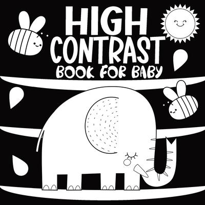 High Contrast Book for Baby: A Black and White Educational Activity at Home for Newborns Helps Stimulate Visual Development, Offering Caregivers an