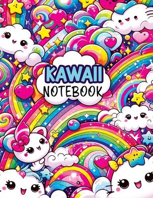 Kawaii Notebook: Composition Notebook for Kids with Dotted Midline and Picture Space Writing Paper, Perfect for Primary Journals in Gra