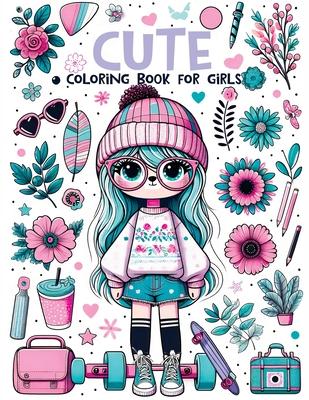 Cute Coloring Book For Girls: Fun and Magical Designs of Sweet Animals Love to Color for Kids