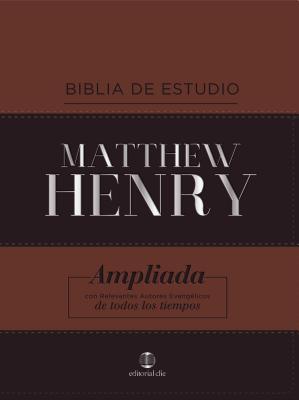 Rvr, Biblia de Estudio Matthew Henry, Leathersoft, Clsica, Interior a DOS Colores, Con ndice