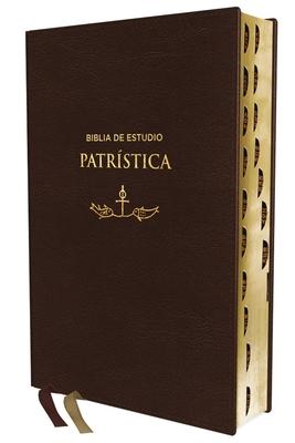 Rvr, Biblia de Estudio Patrstica, Leathersoft, Marrn, Interior a DOS Colores, Con ndice, Palabras de Jess En Rojo, Comfort Print: La Sabidura del Subscription