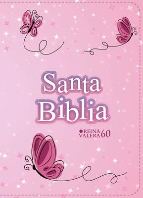 Biblia Rvr 1960 Compacta Smil Piel Juvenil Mariposa Rosada (Bible Rvr 1960 Compact Size Leatherlike Youth Pink Butterfly (Spanish Edition)