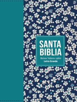 Biblia Rvr 1960 Compacta Smil Piel Flores Verde Azulado (Bible Rvr 1960 Compact Size Leatherlike Teal Flowers (Spanish Edition)