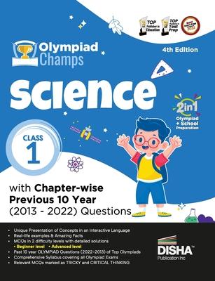 Olympiad Champs Science Class 1 with Chapter-wise Previous 10 Year (2013 - 2022) Questions 4th Edition Complete Prep Guide with Theory, PYQs, Past & P
