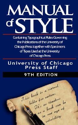 The Chicago Manual of Style by University