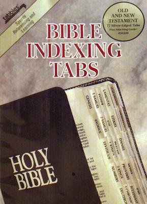 Bible Tab-Protestant-Slv & Blk: Classic Silver-Edged Bible Tabs