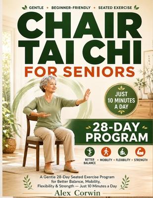 Chair Tai Chi for Seniors: A Gentle 28-Day Seated Exercise Program for Better Balance, Mobility, Flexibility & Strength - Just 10 Minutes a Day