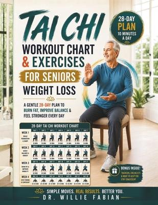 Tai Chi Workout Chart & Exercises for Seniors Weight Loss: A 28-Day Plan with Real Photo Illustrations to Burn Fat, Improve Balance in just 10 Minutes