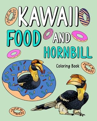 Drinking Hornbill Coloring Book: Activity Relaxation, Painting Menu Cute, and Animal Pictures Pages