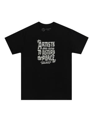 James Baldwin: Artists Are Here to Disturb the Peace Unisex T-Shirt Large