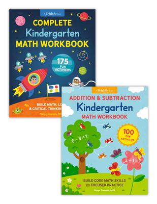 Complete Kindergarten Math Book Set: Two Workbooks with 275 Fun Activities to Build Addition, Subtraction, and Critical Thinking Skills (Perfect for A Subscription