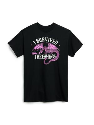 Rebecca Yarros's Fourth Wing: I Survived Threshing (Pink Dragon) Unisex T-Shirt XXXX-Large Subscription