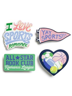 I Love Sports (Romance) Stickers - Sticker Set of 4 Subscription
