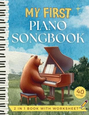 My First Piano Songbook - Easy Sheet Music for Kids and Beginners: Letter Name in Big Notehead, Fingering, Hand Position Chart, Music Theory Worksheet Subscription