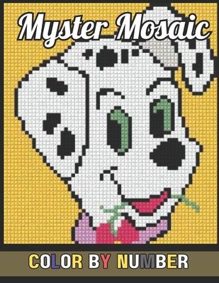 Mystery Mosaic Color By Number: New 50 Page Beautiful & Dazzling Pixel Art Coloring Book for Adults and Kids, Color Quest Challenges .. ( Large Print