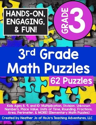 3rd Grade Math Puzzles: Kids Ages 8, 9, and 10: Multiplication, Division, Unknown Numbers, Place Value, Units of Time, Rounding, Fractions, Area, Peri Subscription