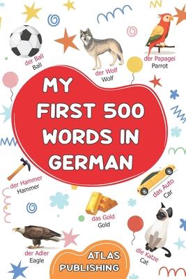 My first 500 words in German: An English-German bilingual visual dictionary with illustrated words on everyday themes - A picture book to learn Germ