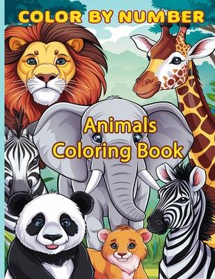 Color by Number Animals Coloring Book: Dive into the enchanting world of animals with this Color by Number Animals book - Perfect for relaxation, lear