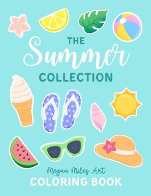 The Summer Collection Coloring Book: Collage-Style Designs for Adults and Kids