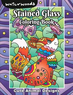 Stained Glass Coloring Book - Cute Animals Designs