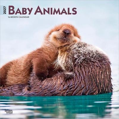 Baby Animals 2027 12 X 24 Inch (Hanging) Monthly Square Wall Calendar Plastic-Free Subscription