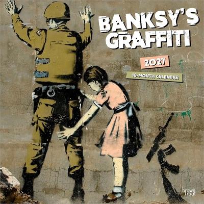Banksy's Graffiti Official 2027 12 X 24 Inch (Hanging) Monthly Square Wall Calendar Plastic-Free Subscription