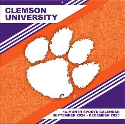 Clemson Tigers 2025 12x12 Team Wall Calendar