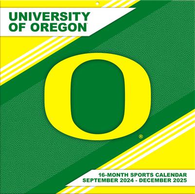 Oregon Ducks 2025 12x12 Team Wall Calendar