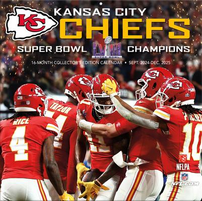 Kansas City Chiefs 2025 12x12 Team Wall Calendar