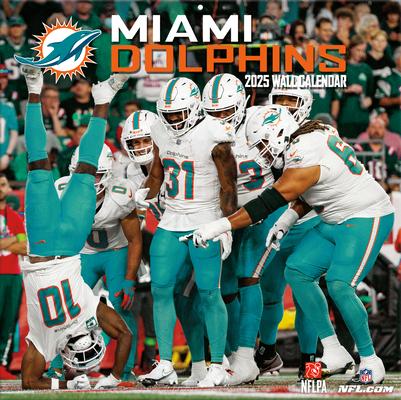 Miami Dolphins 2025 12x12 Team Wall Calendar