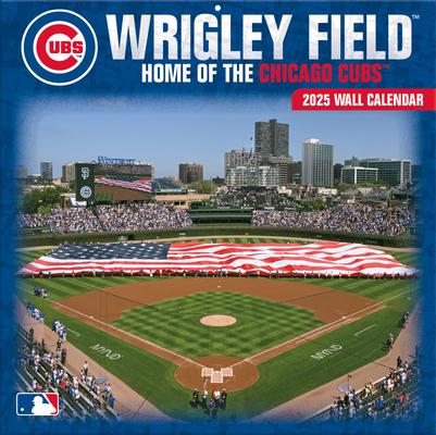 Chicago Cubs Wrigley Field 2025 12x12 Stadium Wall Calendar