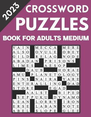 2023 Crossword Puzzles Book For Adults Medium