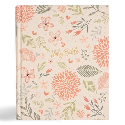 CSB Notetaking Bible, Expanded Reference Edition, Floral Cloth Over Board