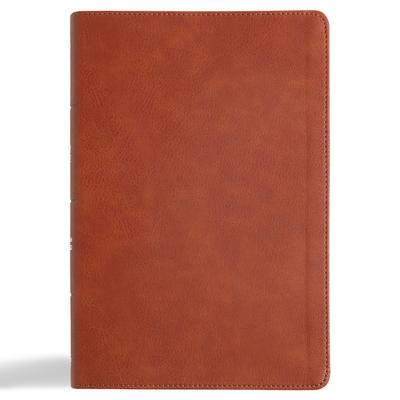 CSB Giant Print Reference Bible, Digital Study Edition, Burnt Sienna Leathertouch