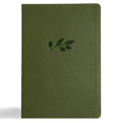 CSB Super Giant Print Reference Bible, Digital Study Edition, Olive Leathertouch