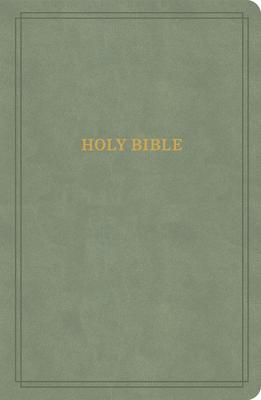 KJV Large Print Personal Size Reference Bible, Sage Suedesoft Leathertouch