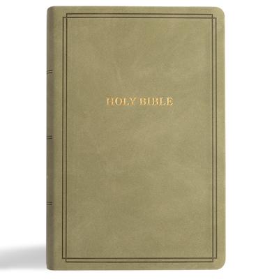 KJV Large Print Personal Size Reference Bible, Sage Suedesoft Leathertouch, Indexed