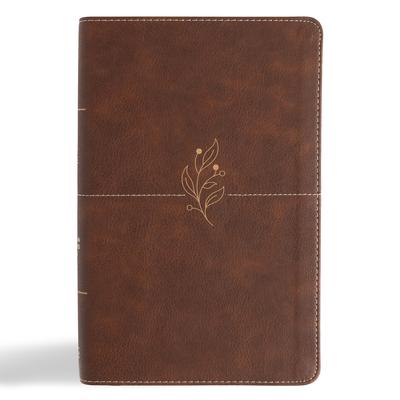 CSB Single-Column Personal Size Bible, Digital Study Edition, Brown Leathertouch Subscription