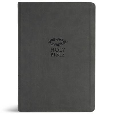 KJV Super Giant Print Reference Bible, Value Edition, Charcoal Leathertouch Subscription