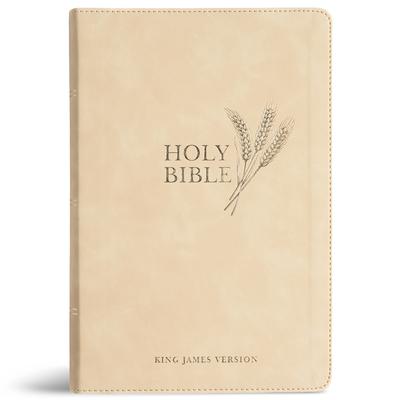 KJV Giant Print Reference Bible, Cream Leathertouch Subscription