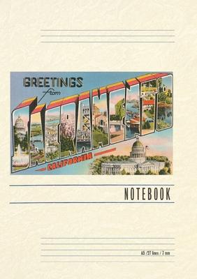 Vintage Lined Notebook Greetings from Sacramento, California