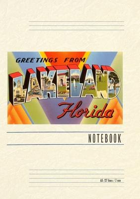 Vintage Lined Notebook Greetings from Lakeland, Florida