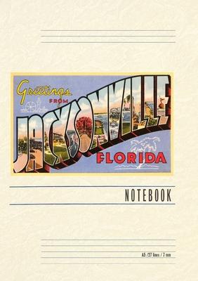 Vintage Lined Notebook Greetings from Jacksonville, Florida