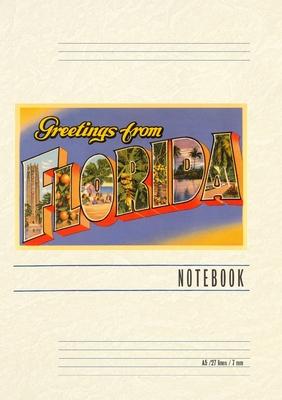 Vintage Lined Notebook Greetings from Florida